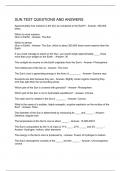 SUN TEST QUESTIONS AND ANSWERS