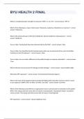 BYU HEALTH 2 FINAL  EXAM 2023 WITH 100&percnt; CORRECT ANSWERS