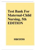 Test Bank For Maternal-Child Nursing, 5th EDITION