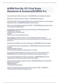 AORN Peri-Op 101 Final Exam Questions & Answers&lpar;SC0RED A&plus;&rpar;