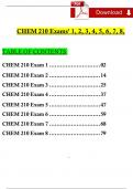 2024 CHEM 210 Module 1, 2, 3, 4, 5, 6, 7, 8 Exam Newest Questions and Answers (Verified Answers)