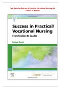 Test Bank For Success in Practical Vocational Nursing 9th Edition By Knecht