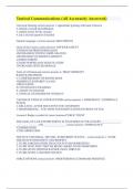 Tactical Communications &lpar;All Accurately Answered&rpar;