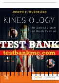 Test Bank For Kinesiology, 4th - 2023 All Chapters - 9780323812764