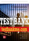 Test Bank For Contemporary Labor Economics&comma; 12th Edition All Chapters - 9781260243055