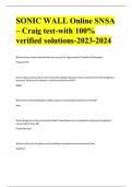 SONIC WALL Online SNSA  – Craig test-with 100%  verified solutions-2023-2024