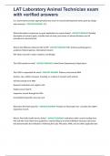 LAT Laboratory Animal Technician exam with verified answers&period;docx