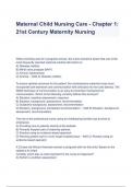 Test Bank For Maternal-Child Nursing 21st Century Maternity Nursing &lpar;A&plus; GRADED 100&percnt; VERIFIED&rpar;
