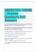NAVEDTRA 15009B  – Yeoman Questions And  Answers