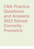 CNA Practice Questions and Answers 2023 Solved Correctly - Prometric
