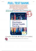Essentials of Psychiatric Mental Health Nursing 8th Edition Concepts of Care in Evidence- Based Practice 8th Edition Morgan Townsend Test Bank 