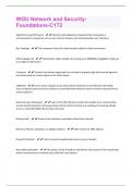 WGU Network and Security-Foundations-C172  exam with complete solution graded A&plus;