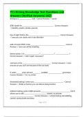 911 Driving Knowledge Test Questions and Answers &lpar;Verified Answers&rpar; 2023