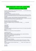 TEAS ENGLISH 7 TEST ATI -with 100&percnt;  verified solutions-2023-2024