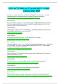 AHA ACLS Written Test-with 100&percnt; verified  solutions-2023-2024