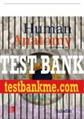 Test Bank For Human Anatomy, 6th Edition All Chapters - 9781260210262