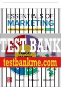 Test Bank For Essentials of Marketing, 18th Edition All Chapters - 9781266168468