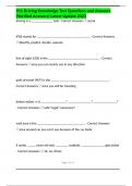 911 Driving Knowledge Test Questions and Answers &lpar;Verified Answers&rpar; Latest Update 2023