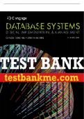 Test Bank For Database Systems: Design, Implementation, & Management - 13th - 2019 All Chapters - 9781337627900