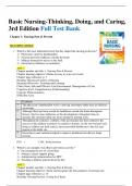 Basic Nursing-Thinking, Doing, and Caring, 3rd Edition Test Bank | All Chapters
