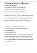 MLO Practice Test latest 2023 rated A&period;docx