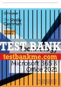 Test Bank For Technology for Success and The Shelly Cashman Series® Microsoft® 365® & Office® 2021 - 1st - 2023 All Chapters - 9780357676929