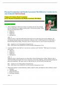 Physical Examination and Health Assessment 8th & 9th Edition Jarvis Test Bank | Complete Test Bank
