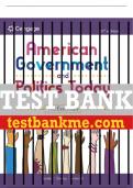 Test Bank For American Government and Politics Today: The Essentials - 20th - 2022 All Chapters - 9780357458426