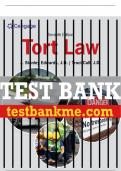 Test Bank For Tort Law - 7th - 2023 All Chapters - 9780357454817