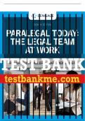 Test Bank For Paralegal Today: The Legal Team at Work - 8th - 2022 All Chapters - 9780357454053