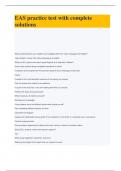 EAS practice test with complete solutions