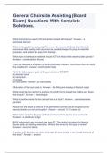 General Chairside Assisting &lpar;Board Exam&rpar; Questions With Complete Solutions&period;