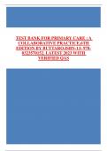 TEST BANK FOR PRIMARY CARE &colon; A COLLABORATIVE PRACTICE&comma;6TH EDITION BY BUTTARO&period;ISBN-13&colon; 978-0323570152