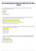 Rn Comprehensive Predictor 2023 Form B 130 &plus; Q & A 