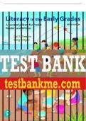 Test Bank For Literacy in the Early Grades: A Successful Start for PreK-4 Readers and Writers 5th Edition All Chapters - 9780136940654