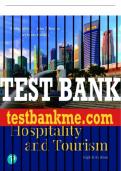 Test Bank For Marketing for Hospitality and Tourism 8th Edition All Chapters - 9780135209844