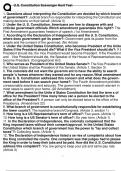 U&period;S&period; Constitution Scavenger Hunt Test