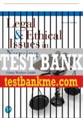 Test Bank For Legal & Ethical Issues in Nursing 7th Edition All Chapters - 9780134701233
