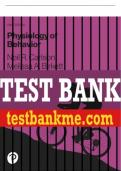 Test Bank For Physiology of Behavior 13th Edition All Chapters - 9780135709832