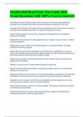 Florida Bail Bond State Test Guide 2023 Exam Questions with 100&percnt; Correct Answers 
