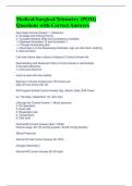 Medical&sol;Surgical&sol;Telemetry &lpar;POM&rpar; Questions with Correct Answers 