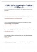 ATI RN VATI Comprehensive Predictor 2019 Form B 