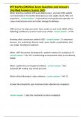 PCT DaVita &lpar;RN&rpar;Final Exam Questions and Answers &lpar;Verified Answers&rpar; Latest 2023