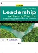 Leadership in Nursing Practice-The Intersection of Innovation and Teamwork in Healthcare Systems 4th Edition by Daniel Weberg, Kara Mangold - Complete Elaborated and Latest. All Chapters 1-15 included  updated for 2023 