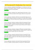 ATI Parenteral &lpar;IV&rpar; Medications Exam&comma; Answered