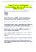 Power BI DA-100 Certification | Complete Exam Questions & Answers (100% Correct)