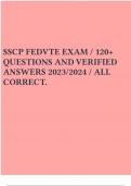 SSCP FEDVTE EXAM / 120+ QUESTIONS AND VERIFIED ANSWERS 2023/2024 / ALL CORRECT.