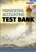 MANAGERIAL ACCOUNTING 12TH EDITION GARRISON TEST BANK