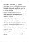 NFPA-25 EXAM QUESTIONS AND ANSWERS