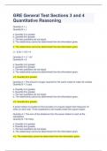 GRE General Test Sections 3 and 4 Quantitative Reasoning
